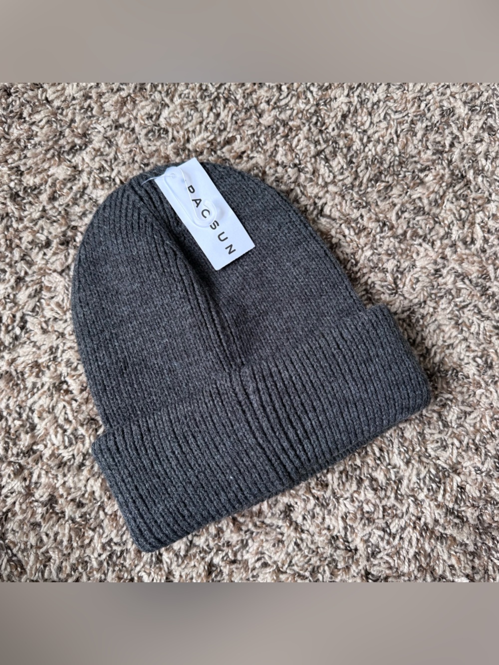 Cozy Gray PacSun Knit Beanie